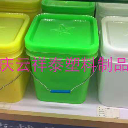 20公斤化肥塑料桶，多種顏色可供廠家挑選20升方形塑料桶